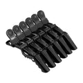 Hair Styling Clips Sectioning Crocodile hair clips Duckbill Clips For Thick Hair & Large Hairpin (Black-6 piece)