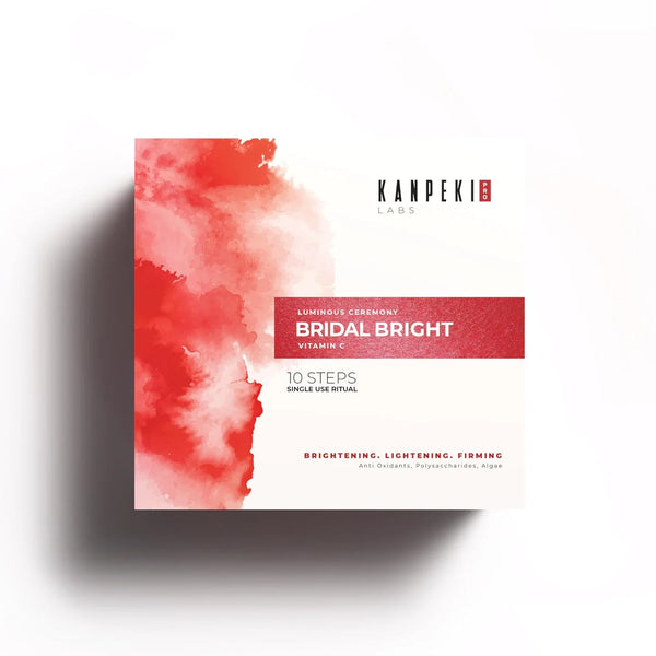 Kanpeki Bridal Bright 10 Steps Facial Kit With Oxygen & Living Water for Oxygenation, Hydration and Radiance - All Skin Type