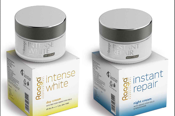 Raaga Intense White Day Cream & Instant Repair Night Cream Combo