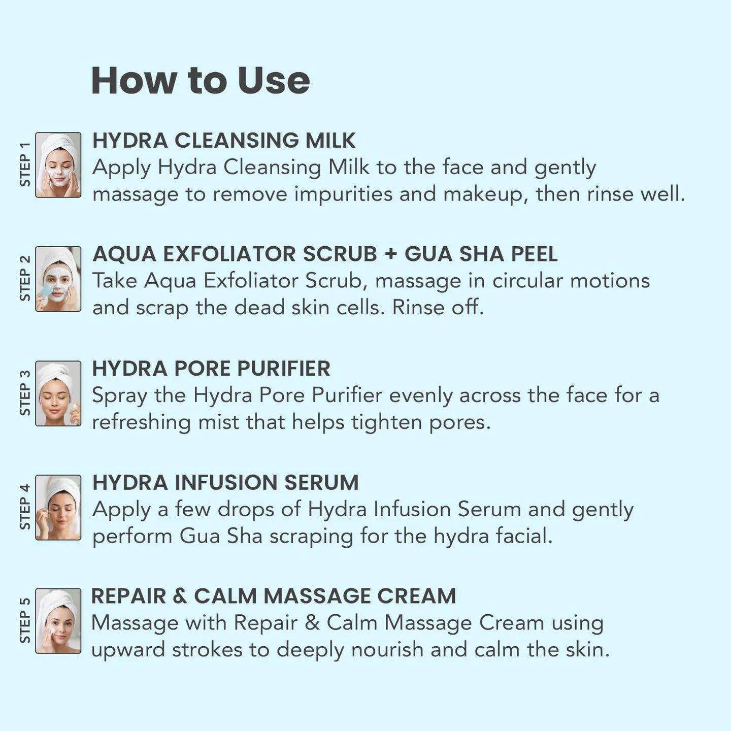Sara Hydra Facial Kit pack of 6
