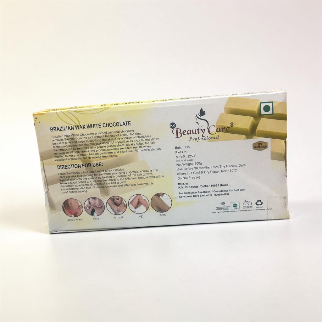 Brazilian Wax 500gm | Hard Wax for Bikini, Underarms & Face | Stripless Formula