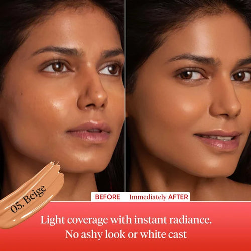 Dot & Key Beige Strawberry Dew Tinted Sunscreen SPF 50+ PA++++ 50ml | Hydrating, Lightweight & Non-Greasy | Evens Skin Tone & Protects from UV Damage