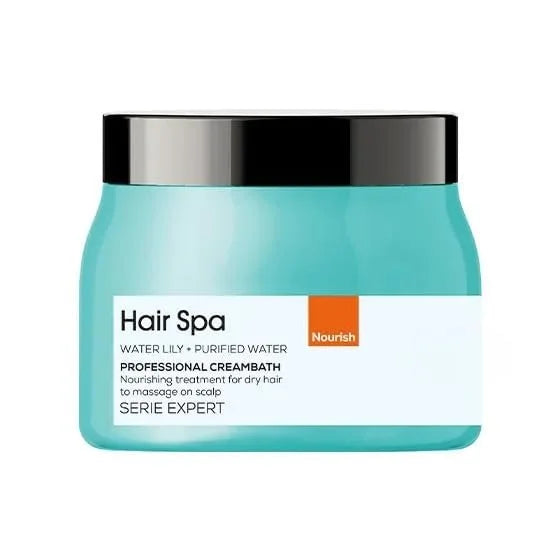 Loreal Professional Hair Spa Deep Nourishing- 490g | Enriched Water Lily & Purified Water | Hydrating Hair Mask | Frizz-Free Hair | Deep Repair for Dry Hair | Soft and Shiny Hair | Salon-Like Treatment at Home