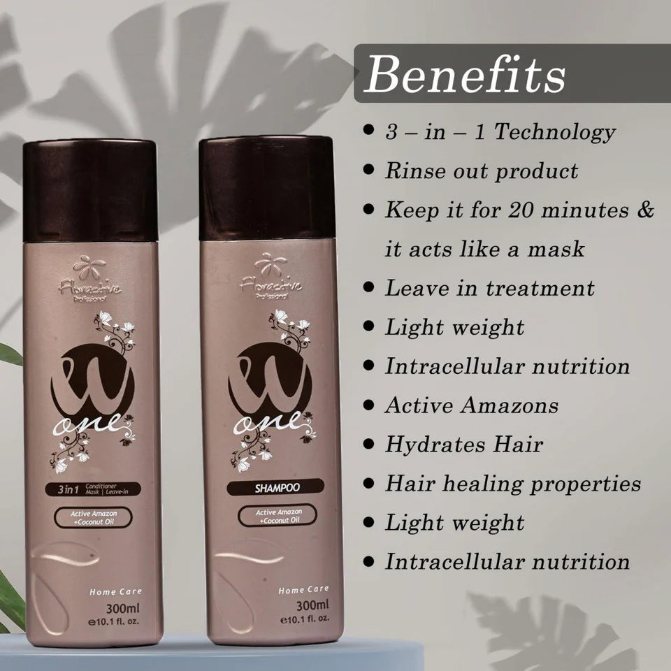 Floractive Profissional W One Home Care Shampoo (300ml) & Conditioner (300ml)