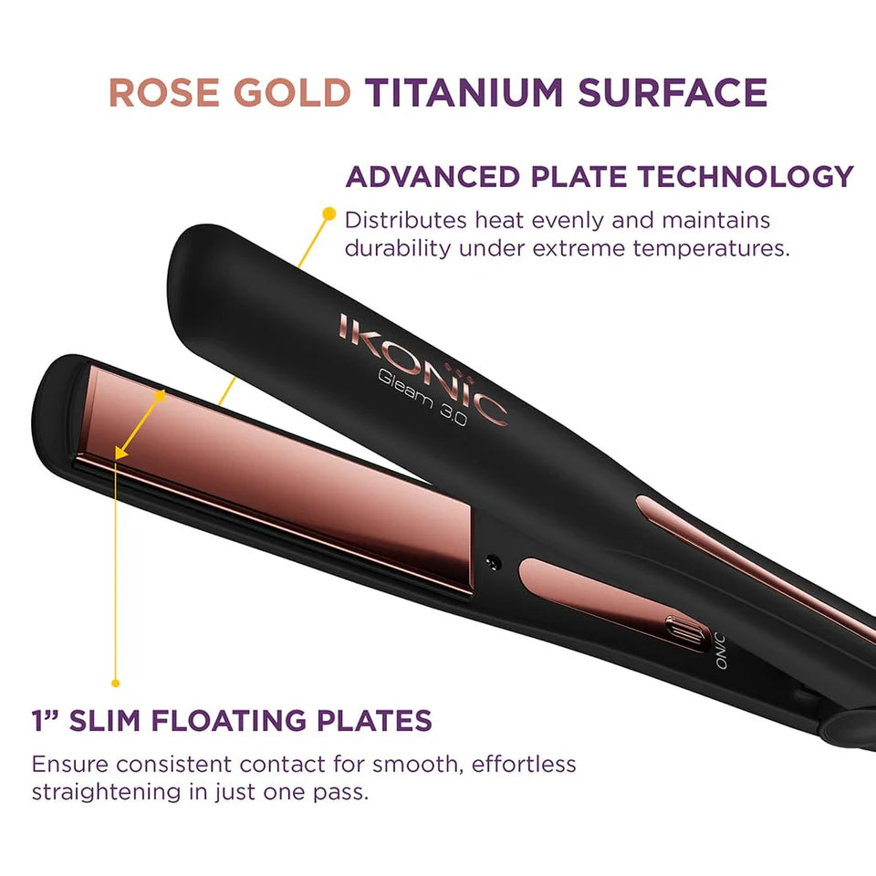 Ikonic Professional Gleam Hair Straightener 3.0