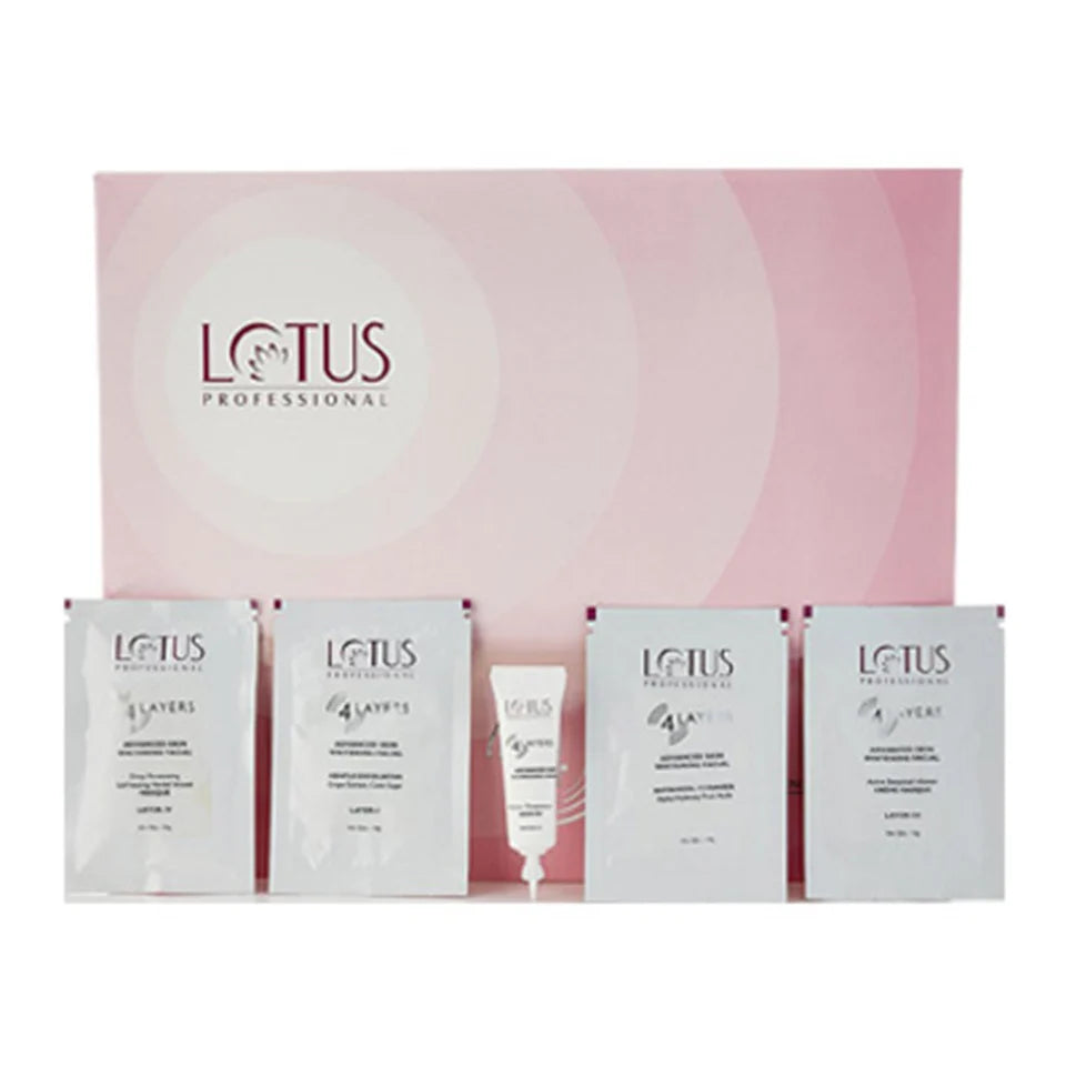 Lotus Professional 4 Layers Advanced Skin Whitening Facial Kit (6 Sessions)