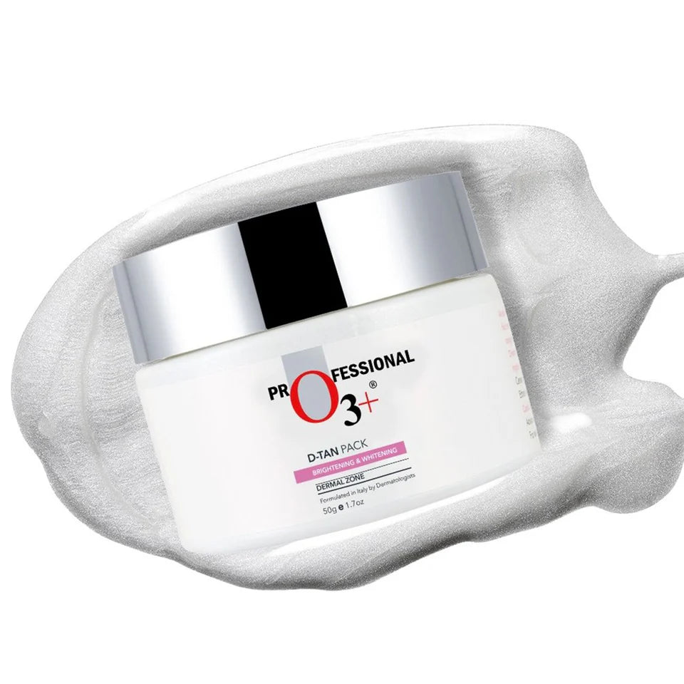 O3+ D-TAN Face Pack for Tan Removal, Brightening & Glow Boosting | For All Skin Types (50gm)