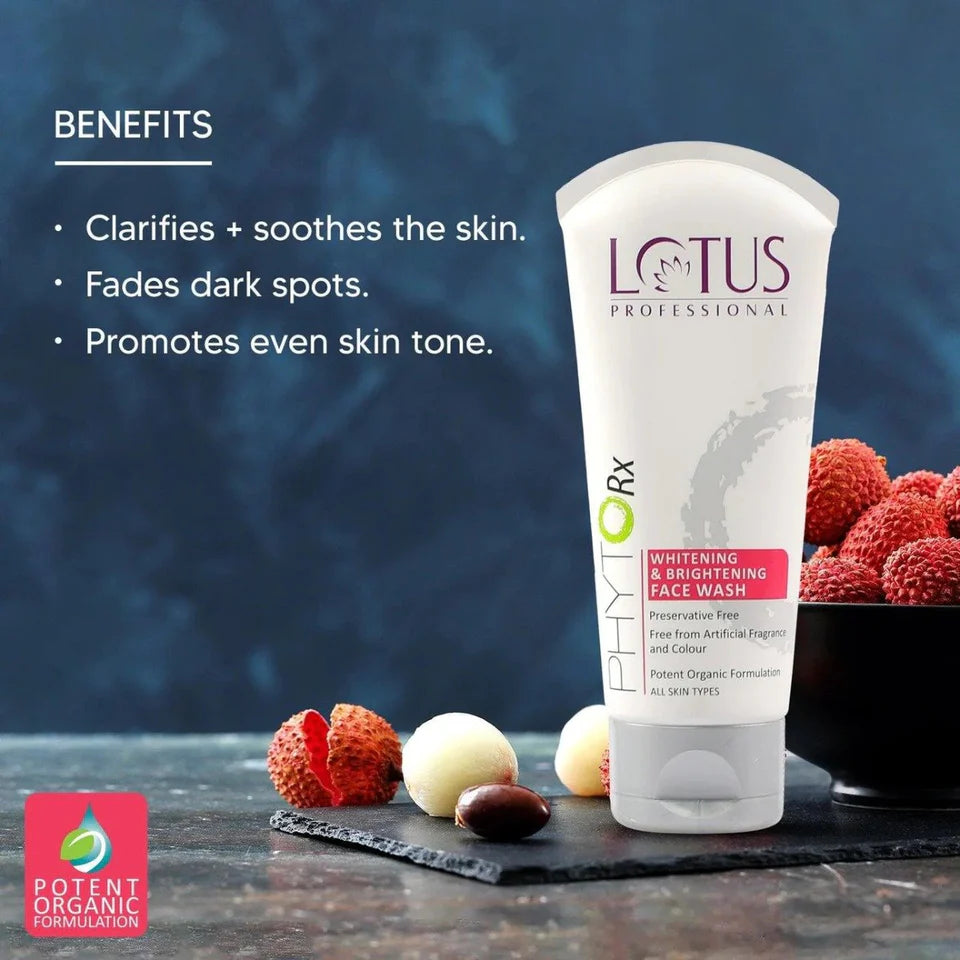 Lotus Professional Phyto-Rx Whitening & Brightening Face Wash (80gm)