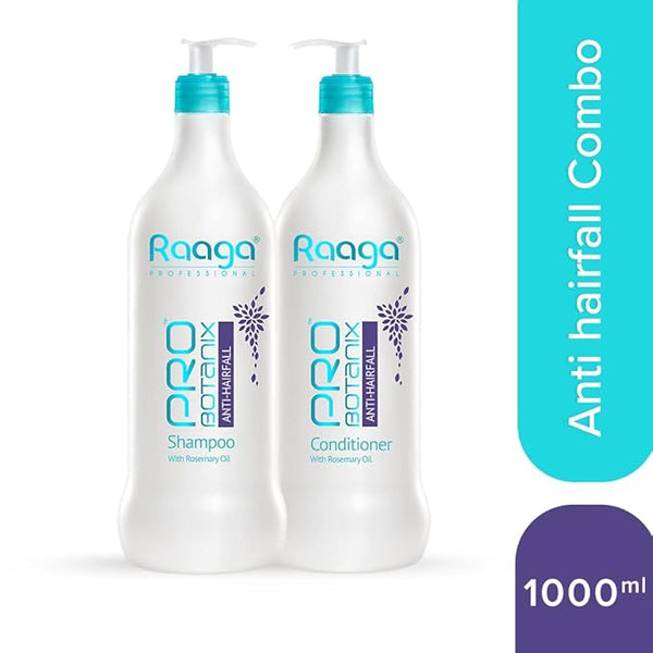 Raaga Professional Shampoo | 1000 ml & Conditioner | 1000 ml | Anti Hairfall