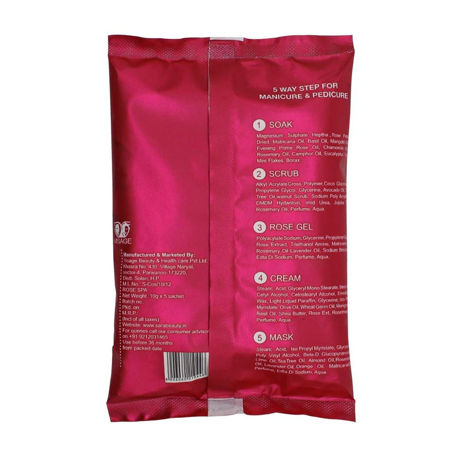 Sara Rose SPA Pedicure Manicure Kit For Soft & Relaxed Hands and Feet